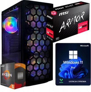 Komputer Adronix Gamingowy Ryzen 5 5500 RX 580 8GB 32GB DDR4 RAM 1TB SSD +Wi-Fi +WIN11 PRO (18243615471) 4