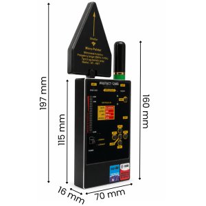 Spreest Wykrywacz podsłuchów i kamer GSM GPS ukrytych lokalizatorów detektor 1206S 4