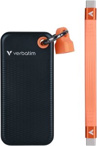Dysk zewnętrzny SSD Verbatim Pocket 128GB Czarno-pomarańczowy (32435) 3
