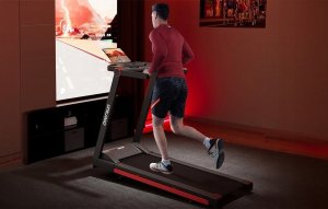 Bieżnia Urbogym Składana bieżnia elektryczna DeerRun A1 Pro (czarno-czerwona) (A1 Pro - Black&Red) 6