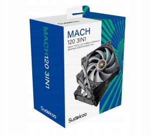 Wentylator SilentiumPC Sudokoo Mach120 (R-MACH120-GYWPN3-GAS) 8
