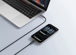 Kabel USB Veger Z wyświetlaczem LED USB C do USB C PD 5A 100W 1,5 m CC1-XHJ czarny 2