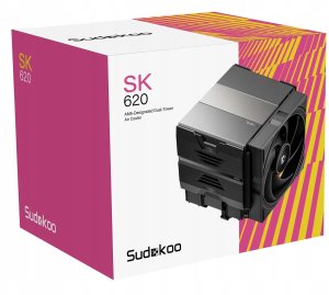 Chłodzenie CPU SilentiumPC Sudokoo SK620 Chłodzenie CPU, Podwójna wieża - 2x 120mm, czarny (R-SK620-BKNPAN-GAS) 8