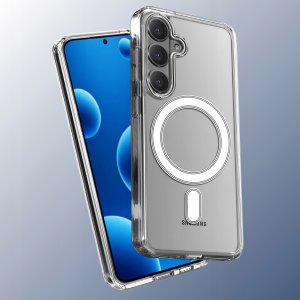 krainaGSM Etui magnetyczne przezroczyste do Samsung A37 5G do Magsafe case + szkło 6