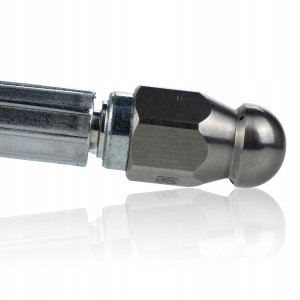 Rosfix Wąż 15M do czyszczenia rur kanalizacji 2 dysze 2 złączki M22 1/4 NPT K2-K7 11