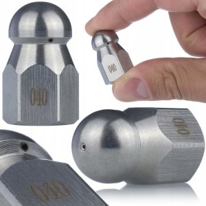 Rosfix Wąż 15M do czyszczenia rur kanalizacji 2 dysze 2 złączki M22 1/4 NPT K2-K7 6