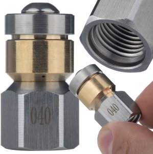 Rosfix Wąż 15M do czyszczenia rur kanalizacji 2 dysze 2 złączki M22 1/4 NPT K2-K7 7