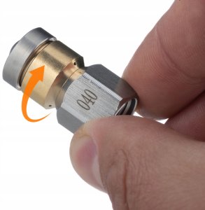 Rosfix Wąż 15M do czyszczenia rur kanalizacji 2 dysze 2 złączki M22 1/4 NPT K2-K7 10