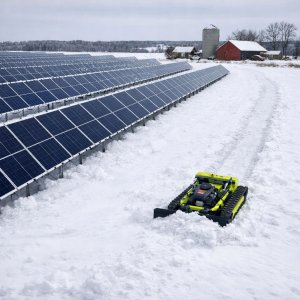 Worx Kosząco odśnieżający hybrydowy do skarp na gąsienicach LONCIN 23KM 9