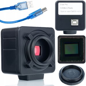 Mikroskop Rosfix MERCURY TRINOKULAROWY ZESTAW USB 5MP SOCZEWKA LED 56x KAMERA HQ 3