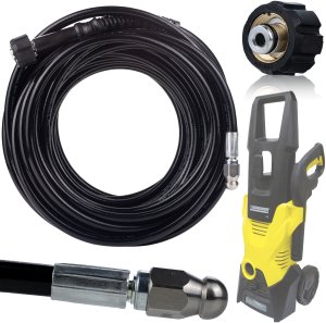 Rosfix Wąż do czyszczenia kanalizacji 30M do Karcher K2 K3 K4 K5 K6 K7 mocna dysza 2