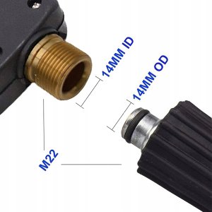 Rosfix Zestaw pistolet do myjki dysze adapter szczotka Karcher K2 K3 K4 K5 K6 K7 7