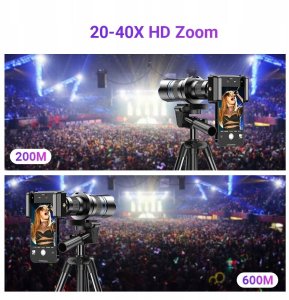 Apexel Obiektyw Tele Zoom Focus Optyczny 20-40x + Statyw Telefon Smartfon / Apl-20-40xjj029 (SB11890) 3