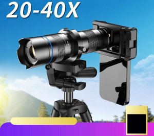 Apexel Obiektyw Tele Zoom Focus Optyczny 20-40x + Statyw Telefon Smartfon / Apl-20-40xjj029 (SB11890) 6