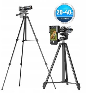 Apexel Obiektyw Tele Zoom Focus Optyczny 20-40x + Statyw Telefon Smartfon / Apl-20-40xjj029 (SB11890) 9