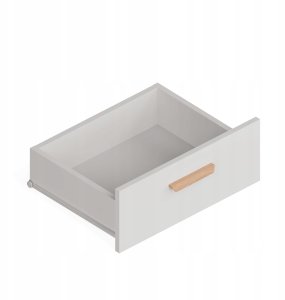 Meblar Komoda OLYMPO 2D3S biała dąb Artisan szafka 150 Cm 3 szuflady 2 drzwi (M-MP-K-OLP-2D3S/WA-BIA) 2