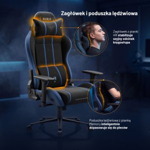 Fotel Diablo Chairs X-One 2.0 Night Blue King 9