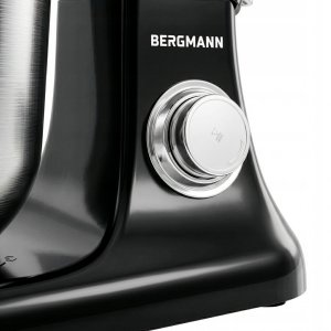Robot planetarny BERGMANN Kuchenny planetarny 6L 3500W Black waga podgrzewana misa panel LED 6