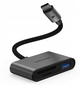 spacecase Czytnik Kart Adapter Przejściówka USB-C 3W1 SD MICROSD USB-A 2.0 7