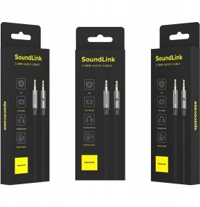 spacecase Kabel Audio Mini Jack 3.5mm Aux Stereo 1m 8