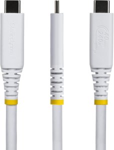 Kabel USB StarTech - Kabel USB - USB-C (M) do USB-C (M) - USB4 / Thunderbolt / DisplayPort 2.1 - 5 A - 1 m - pasywny, do 40 Gbps szybkość transmisji danych, USB Power Delivery (240W), 8K60Hz obsługa, 4K240Hz obsługa, obsługa dla Power Delivery (CC1M40GUSB 2
