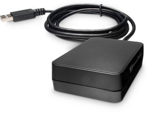 Print server HP JetDirect 3200w - serwer druku - USB - Wi-Fi 5, Wi-Fi 6, Bluetooth LE - dla P/N: AQ1E3A#202, AQ1E3A#ABG, AQ1E3A#ABH, AQ1E4A#B19 (9R1U0A) 2