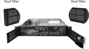 Obudowa serwerowa Chieftec Rack, Server, Black, ATX, Mini-ATX, SGCC, 2U (UNC-209S-B-OP) 3