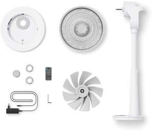 Wentylator Duux Whisper Fan 3 Oscylacja 1355 dB Timer 26 Prędkości Biały 5