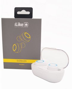 Słuchawki iLike Bezprzewodowe Bluetooth Earbuds IBE01 White (IBE01WH) 2