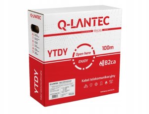 BITNER Przewód telekomunikacyjny alarmowy, domofonowy YTDY 6x0.5 LSOH B2ca 100m biały Q-LANTEC (KS-YTDY-LS-06050-100B) 2