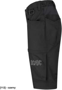 CERVA Elastyczne szorty krótkie spodnie strecz rozciągliwy elastyczny pas kieszenie D-ring dużo kieszeni odblaski elastyczna talia AC/DC szorty ACOAKSHORT - ACDC SHORT 56 12