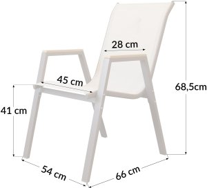 Kontrasto Zestaw mebli ogrodowych MALAGA WOOD 2 os taupe stolik 2 krzesła metal 8