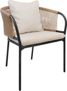 Kontrasto Zestaw mebli ogrodowych NOLA 4 os taupe technorattan balkon taras 2