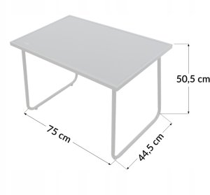 Kontrasto Zestaw mebli ogrodowych PAROS 4 os taupe stolik ławka 2 krzesła metal 4