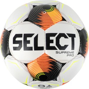 Select Piłka nożna Supreme Pro FIFA Basic biało-czarno-pomarańczowa 5 1001356/111148 2