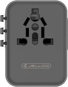 Jellico Uniwersalny adapter podróżny S9 PD 2XUSB-C + 1XUSB 3.4A max 2500W czarny 8