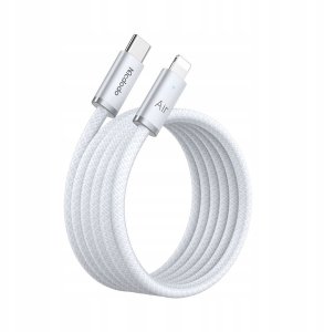 Mcdodo Kabel USB-C Lightning szybkie ładowanie USB typ C 36W 1M LED biały 10