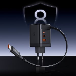 Ładowarka Mcdodo Szybka ładowarka sieciowa zasilacz 4X USB-C PD USB GAN 100W kabel 1M 6