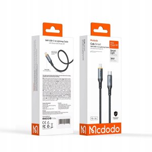 Mcdodo Kabel USB-C Lightning szybkie ładowanie 36W 1M power off LED 11