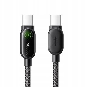 Mcdodo Kabel USB-C USB-C szybkie ładowanie USB typ C PD 100W 1M LED czarny 11