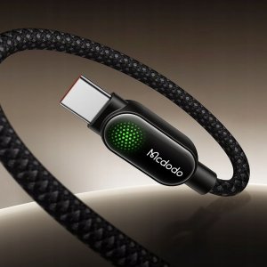 Mcdodo Kabel USB-C USB-C szybkie ładowanie USB typ C PD 100W 1M LED czarny 3