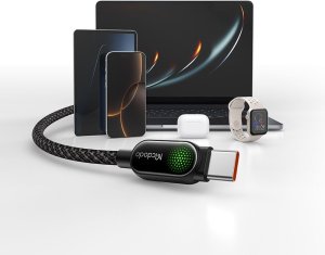 Mcdodo Kabel USB-C USB-C szybkie ładowanie USB typ C PD 100W 1M LED czarny 4