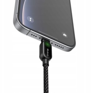 Mcdodo Kabel USB-C LIGHTNING szybkie ładowanie PD 36W 1M LED czarny 5