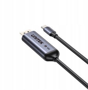 Kabel USB Unitek Dwukierunkowy USB-C - DisplayPort 16K 80 Gb/s HDR 1.8 m (V1441AGY01) 2