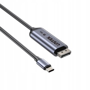 Kabel USB Unitek Dwukierunkowy USB-C - DisplayPort 16K 80 Gb/s HDR 1.8 m (V1441AGY01) 3