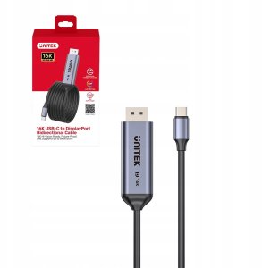 Kabel USB Unitek Dwukierunkowy USB-C - DisplayPort 16K 80 Gb/s HDR 1.8 m (V1441AGY01) 6