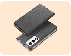 Hello Case Etui z Klapką Do Oppo A5 4G / 5G (Czarne, Zamykane, Magnetyczne, Kabura) (BOOK0648) 2