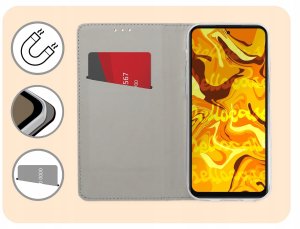 Hello Case Etui z Klapką Do Oppo A5 4G / 5G (Czarne, Zamykane, Magnetyczne, Kabura) (BOOK0648) 3