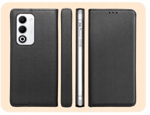 Hello Case Etui z Klapką Do Oppo A5 4G / 5G (Czarne, Zamykane, Magnetyczne, Kabura) (BOOK0648) 6