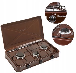 Kuchenka mikrofalowa Ravanson Gazowa 3-Palnikowa K-03BR (5906142957613) 3